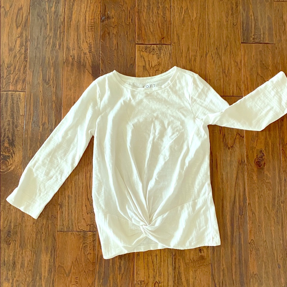Loft cotton white shirt